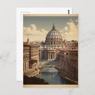 Carte Postale Poster vintage de Rome