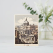Carte Postale Poster vintage de Rome (Debout devant)