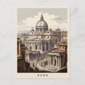 Carte Postale Poster vintage de Rome (Devant)