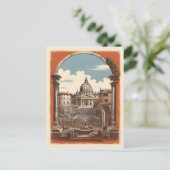 Carte Postale Poster vintage de Rome (Debout devant)