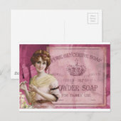 Carte Postale Poster vintage de savon (Devant / Derrière)