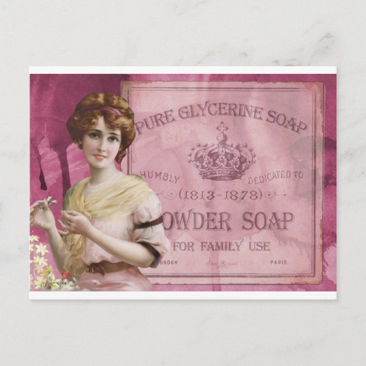 Carte Postale Poster vintage de savon (Devant)