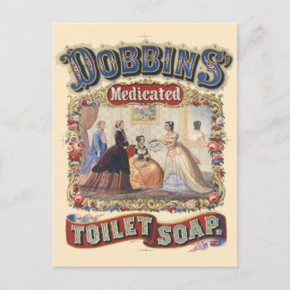 Carte Postale Poster vintage de savon de toilette médicamenteux 