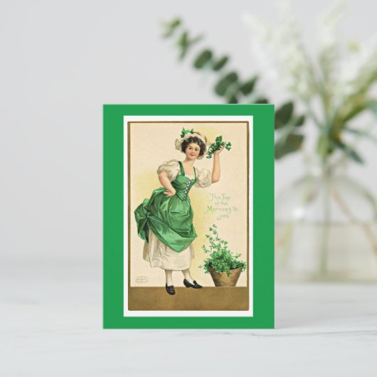 Carte Postale Poster vintage de St. Patrick (Debout devant)