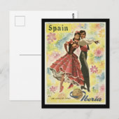 Carte Postale Poster vintage Espagne Travel, (Devant / Derrière)