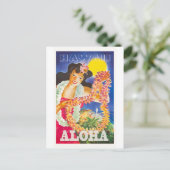 Carte Postale Poster vintage Hawaii Travel (Debout devant)