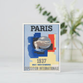 Carte postale poster vintage Imprimer depuis Paris (Debout devant)