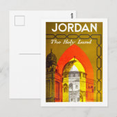 Carte Postale Poster vintage Jordan Travel (Devant / Derrière)