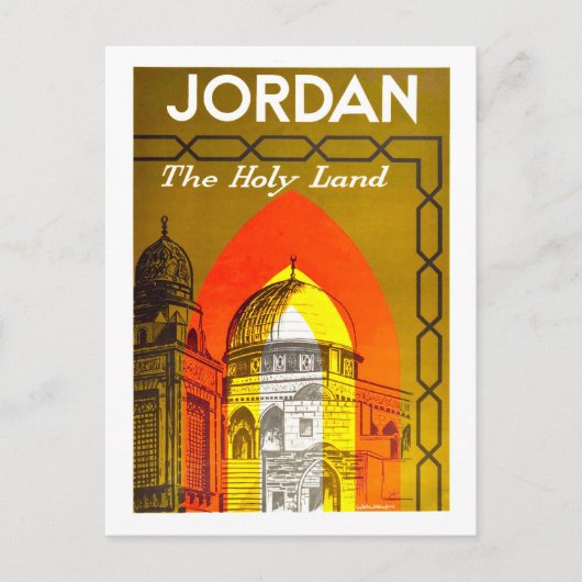 Carte Postale Poster vintage Jordan Travel (Devant)
