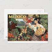 Carte Postale Poster vintage Mexique (Devant / Derrière)