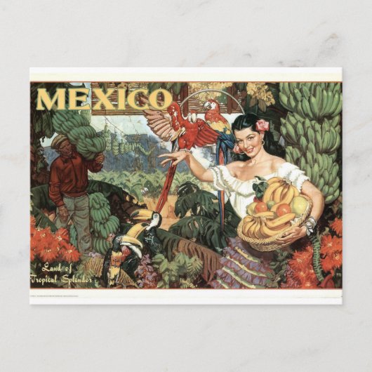 Carte Postale Poster vintage Mexique (Devant)