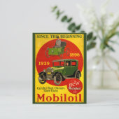 Carte Postale Poster vintage Mobiloil restauré (Debout devant)