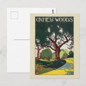 Carte Postale Poster vintage Oxhey Woods 1915 (Devant / Derrière)