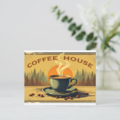 Carte Postale Poster vintage pour café (Debout devant)