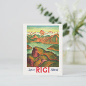 Carte Postale Poster vintage Rigi Suisse 1933 (Debout devant)