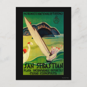 Carte Postale Poster Vintage San Sebastian Europe