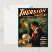 Carte Postale Poster vintage Thurston Magician (Devant / Derrière)