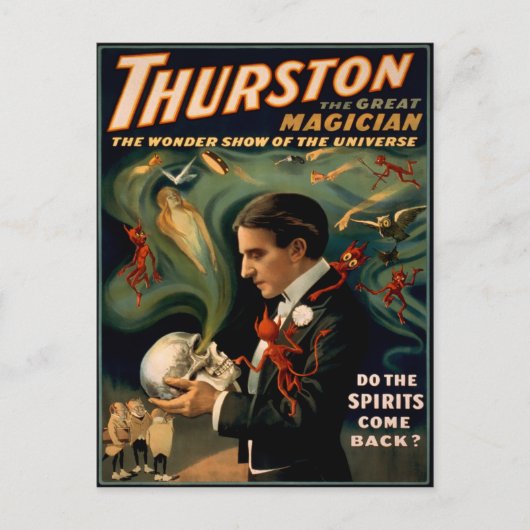 Carte Postale Poster vintage Thurston Magician (Devant)