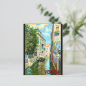 Carte Postale Poster vintage Venice Travel (Debout devant)