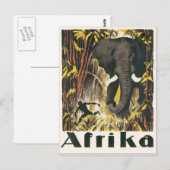 Carte Postale Poster Vintage voyage Afrika (Devant / Derrière)