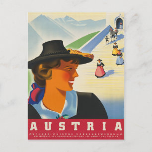 Carte Postale Poster Vintage voyage Autriche