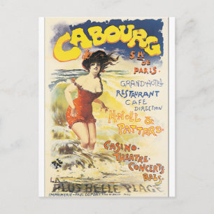 Carte Postale Poster Vintage voyage Cabourg