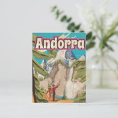 Carte Postale Poster Vintage voyage d'Andorre (Debout devant)
