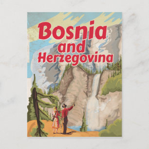 Carte Postale Poster Vintage voyage de Bosnie-Herzégovine