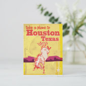 Carte Postale Poster Vintage voyage de Houston, Texas (Debout devant)