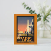 Carte Postale Poster Vintage voyage de Paris (Debout devant)