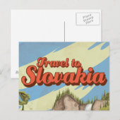 Carte Postale Poster Vintage voyage de Slovaquie (Devant / Derrière)
