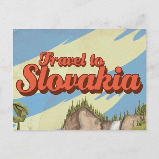 Carte Postale Poster Vintage voyage de Slovaquie (Devant)