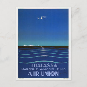 Carte Postale Poster Vintage voyage de Thalassa France 1927