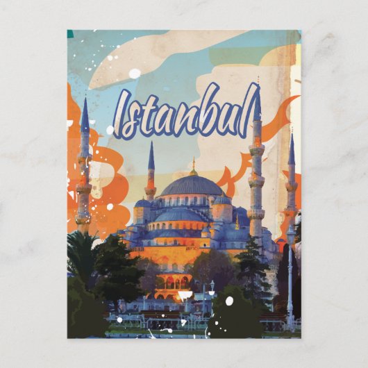 Carte Postale Poster Vintage voyage d'Istanbul (Devant)