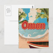 Carte Postale Poster Vintage voyage d'Oman (Devant / Derrière)