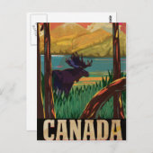 Carte Postale Poster Vintage voyage du Canada (Devant / Derrière)