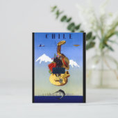 Carte Postale Poster Vintage voyage du Chili (Debout devant)