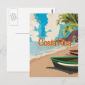 Carte Postale Poster Vintage voyage du Costa Rica (Devant / Derrière)
