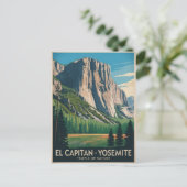 Carte Postale Poster Vintage voyage El Capitan Yosemite (Debout devant)