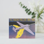 Carte Postale Poster Vintage voyage, Floride d'avion (Debout devant)