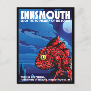 Carte Postale Poster Vintage voyage Innsmouth Lovecraft