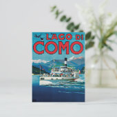 Carte Postale Poster Vintage voyage Lago Di Como (Debout devant)