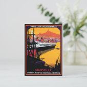 Carte Postale Poster Vintage voyage : Méditerranée (Debout devant)