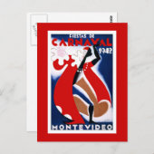 Carte Postale Poster Vintage voyage "Montevideo" (Devant / Derrière)