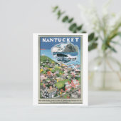 Carte Postale Poster Vintage voyage Nantucket (Debout devant)