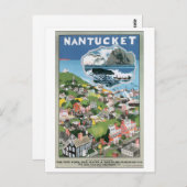 Carte Postale Poster Vintage voyage Nantucket (Devant / Derrière)