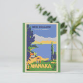 Carte Postale Poster Vintage voyage néo-zélandais (Debout devant)