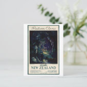 Carte Postale Poster Vintage voyage néo-zélandais (Debout devant)