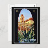 Carte Postale Poster Vintage voyage "Palerme" (Devant / Derrière)