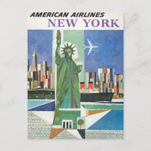 Carte Postale Poster Vintage voyage pour American Airlines